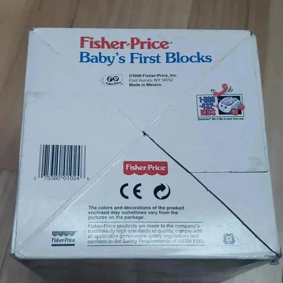 Fisher Price Baby First Blocks 1996 Original New Vintage Deadstock - Picture 6 of 8